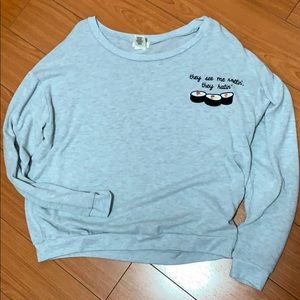 Light grey crew neck